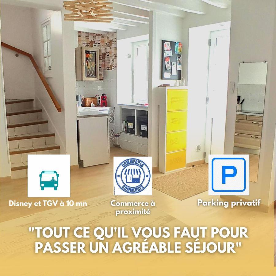 L'Essentiel, Proche De Disneyland Paris 2 Chambres Et 2 Sdb Chessy  Εξωτερικό φωτογραφία
